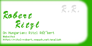 robert ritzl business card